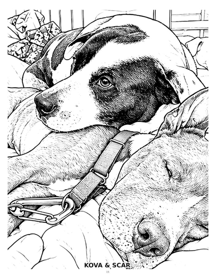 Learning to Dog Again — coloring preview 1
