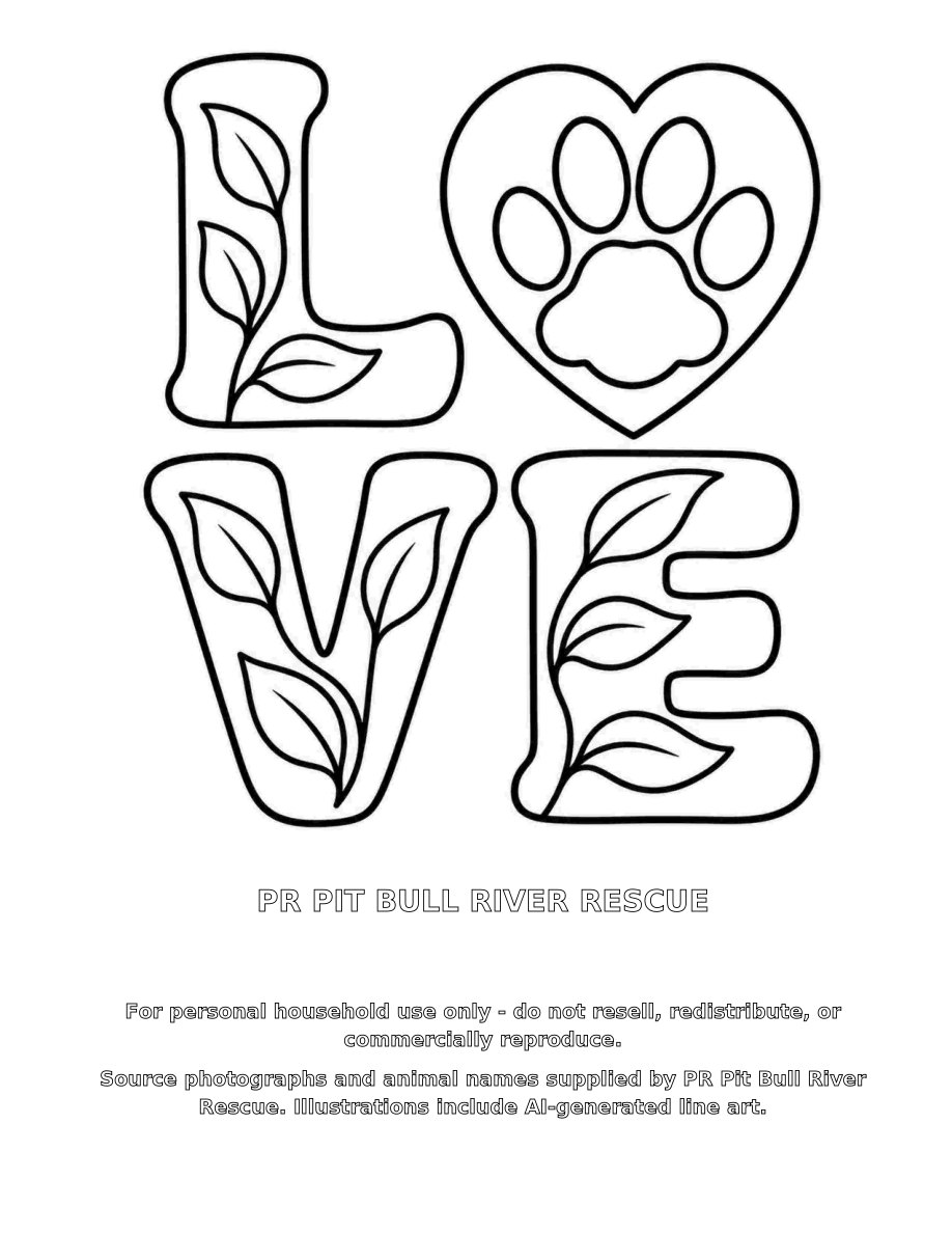 Frozen packet — page 5: LOVE coloring page