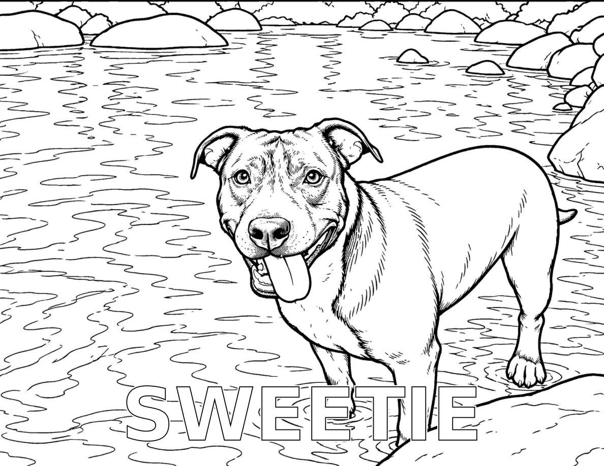Sweetie coloring page preview