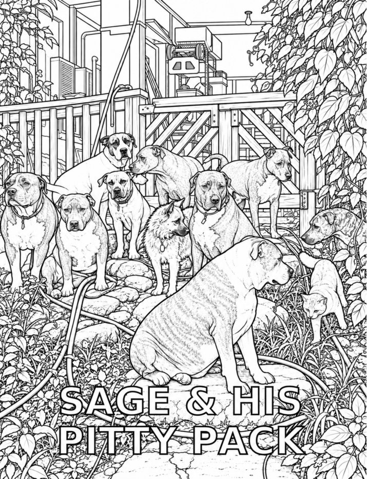 Rescue. River. Rehab. Rehome. — coloring preview 3