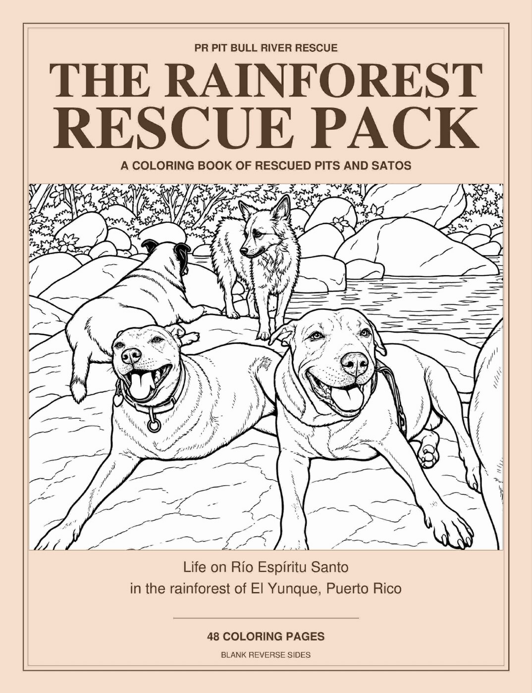 The Rainforest Rescue Pack coloring book front cover